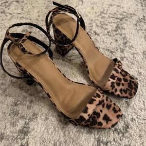ASOS cheetah print heels size 8.5